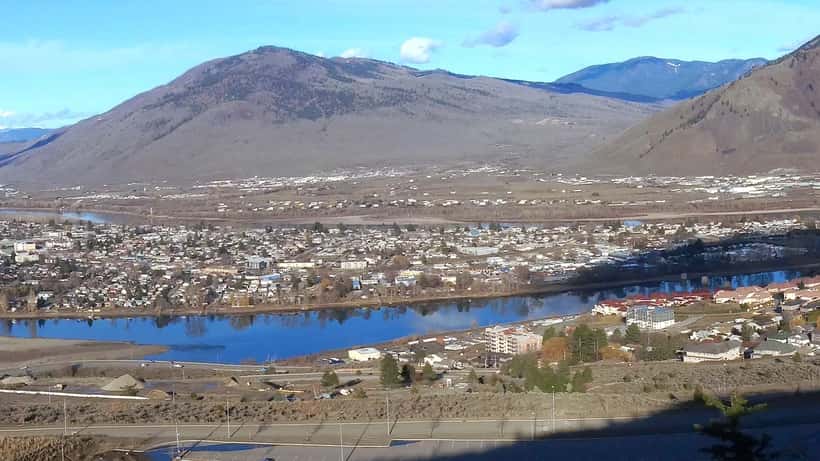 Kamloops, British Columbia cityscape panorama