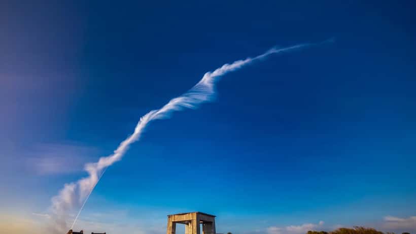 Artemis II rocket launch at Kennedy Space Center during World Space Week 2026 rocket revolution era