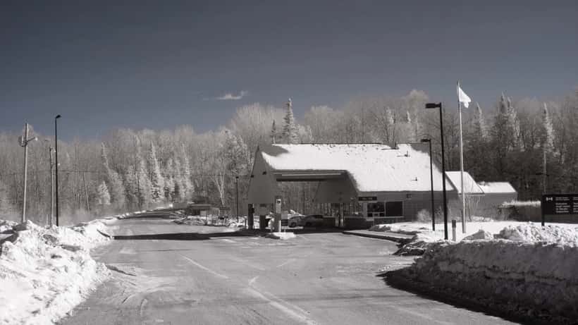 Canada Customs building at Fosterville border crossing