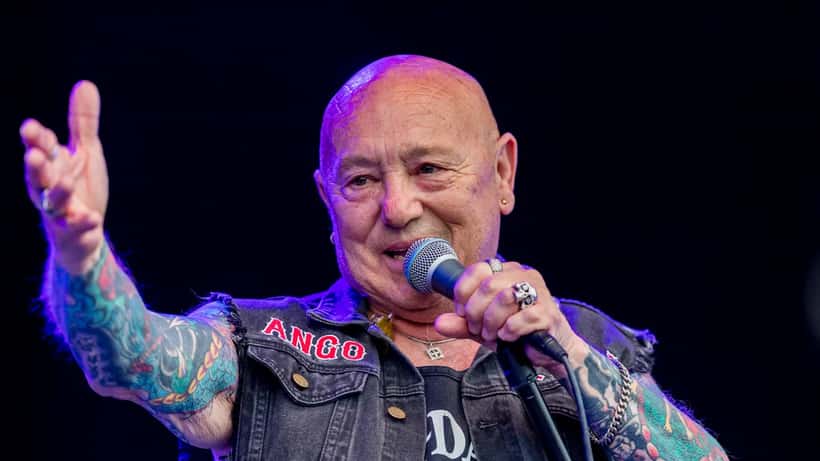Angry Anderson performing with Rose Tattoo at Wacken Open Air festival, August 2022