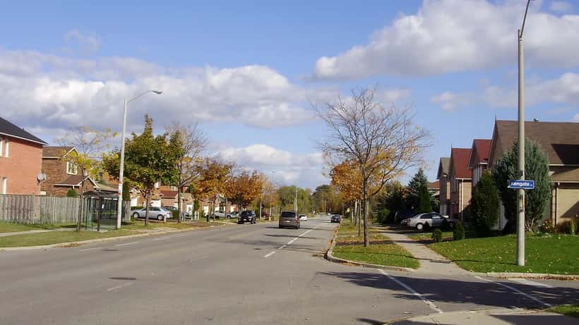 Suburban neighbourhood in Scarborough Rouge, Toronto, representing Canadian real estate and census-driven property investment