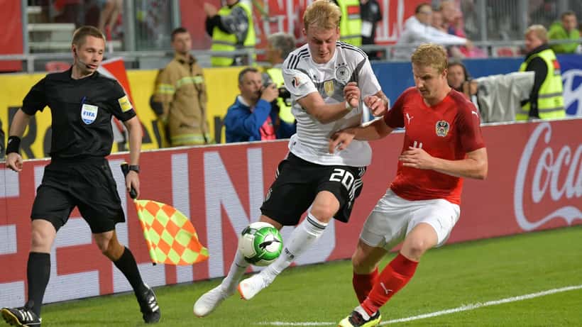 Julian Brandt im Deutschland-Trikot bei einem Länderspiel 2018