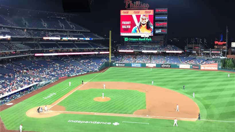 Panoramic view of Citizens Bank Park during a Philadelphia Phillies home game