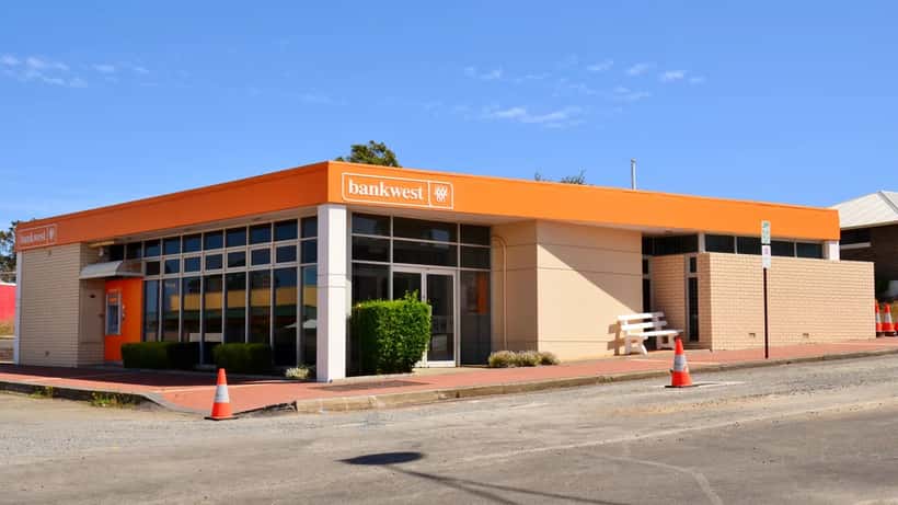 Bankwest branch in Mount Barker, Western Australia — the bank is closing all metro branches and cutting jobs as it shifts to digital-first AI banking