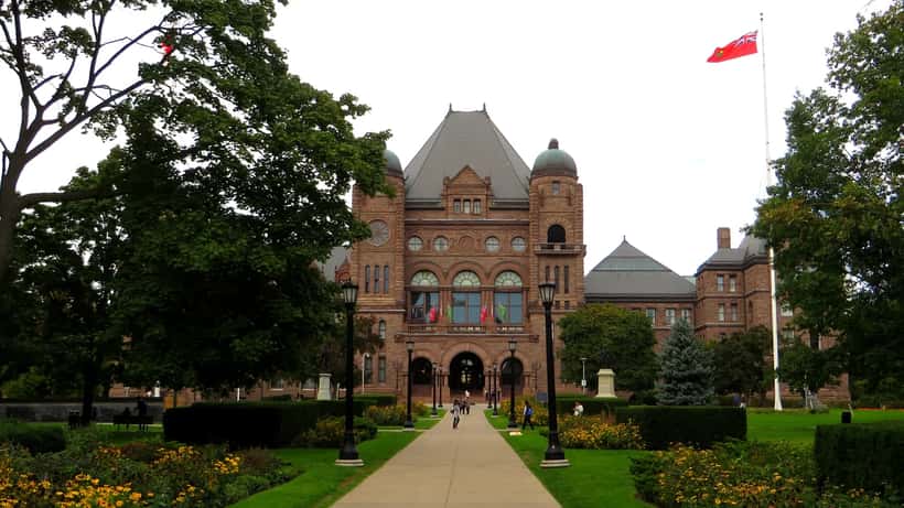 Ontario Legislative Building at Queen's Park in Toronto, seat of provincial government