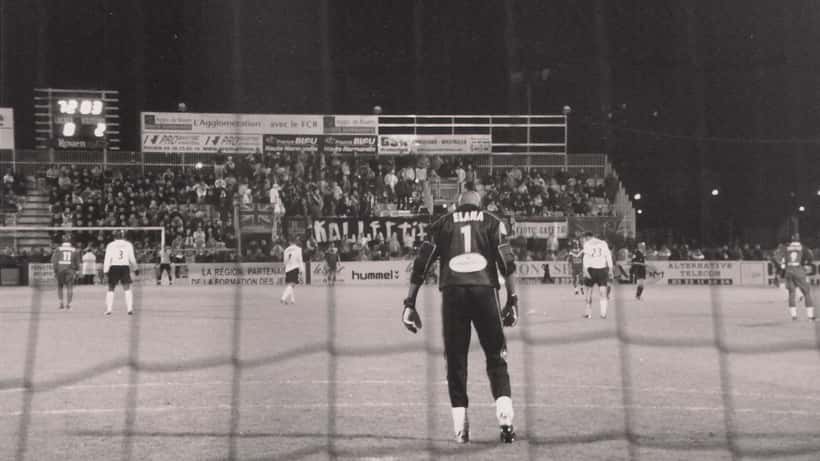 Match de football FC Rouen au stade Robert Diochon, Rouen, France