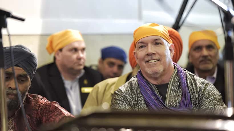 Vaisakhi parade in Vancouver with colourful floats and thousands of attendees
