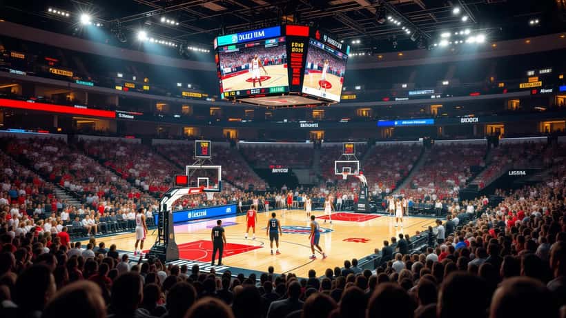 Packed NBA arena crowd during Western Conference Finals overtime game