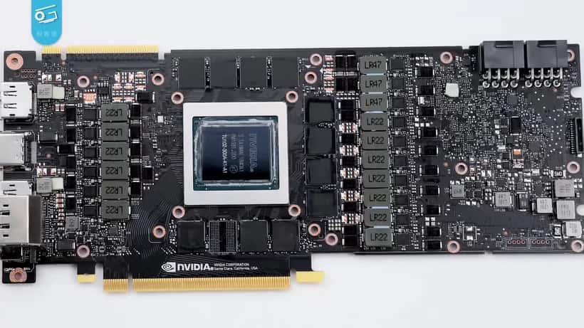 NVIDIA GeForce RTX GPU-Karte Nahaufnahme