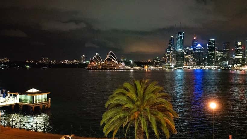 Sydney skyline under overcast autumn sky
