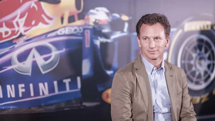 Christian Horner, voormalig Red Bull Racing teambaas, op officieel evenement