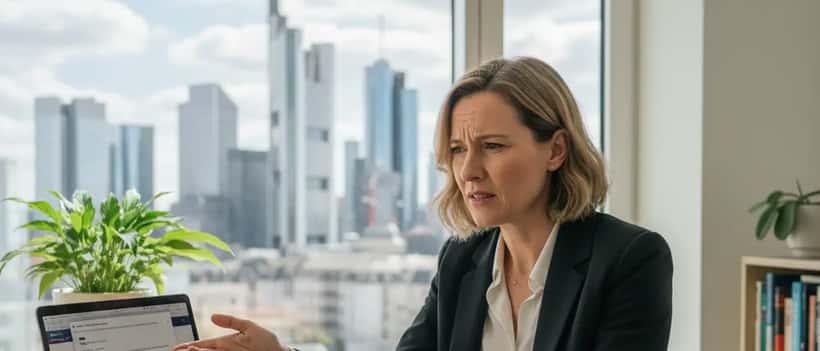 Deutsche Frau überprüft Reisebuchungen nach Absage der Finalissima 2026